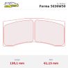 Set pastillas CL Brakes 5036W50T16 eje delantero y trasero para Hyundai i20 GB, Abarth 124 y Alpine A110