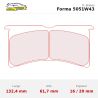 Set pastillas CL Brakes 5051W43T20 eje delantero para Ford Fiesta