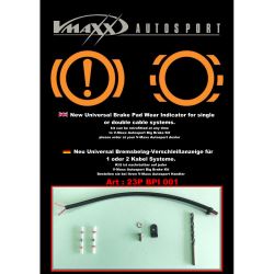 Kit indicador de desgaste de pastillas VMaxx para kits de freno VMaxx