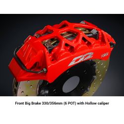 Kit de frenos D2 Racing delantero para Porsche 911 997 (2005-2011), discos de 356 a 444 mm