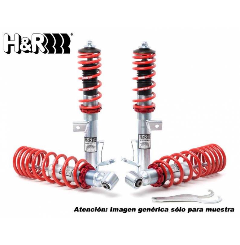 BMW Serie1 F20/21  10/11- 1K2/1K4 2WD, desde 921kg no susp. adapt. H&R Susp. rosc. ajust. Monotube coilovers VA 45-70 /HA 35-70