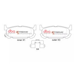Kit freno DBA trasero 276 mm (4000 T3 + Xtreme Performance) para Mazda MX-5 NB