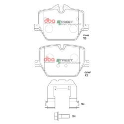 Kit freno DBA trasero 345 mm (Street T2 + Street Performance) para Toyota Supra J29 MK5 / A90