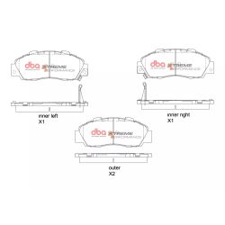 Kit freno DBA delantero 282 mm (4000 T3 + Xtreme Performance) para Honda Prelude BB/Prelude BB5/BB6/BB7/BB8