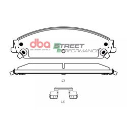 Kit freno DBA delantero 345 mm (4000 T3 + Street Performance) para Dodge Challenger/Charger