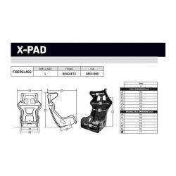 Asiento Sabelt X-Pad FIA 8855-1999