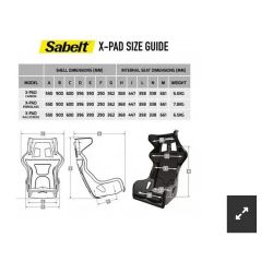 Asiento Sabelt X-Pad Rallycross FIA 8855-1999