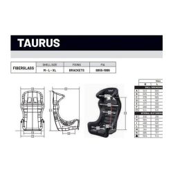 Asiento Sabelt Taurus FIA 8855-1999