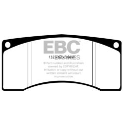 Forma de la pastilla EBC DP016 (referencia visual)