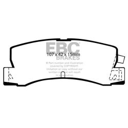 Forma de la pastilla EBC DP629 (referencia visual)