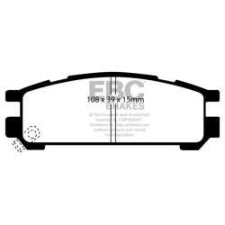 Forma de la pastilla EBC DP821 (referencia visual)