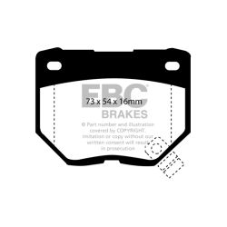 Forma de la pastilla EBC DP826 (referencia visual)