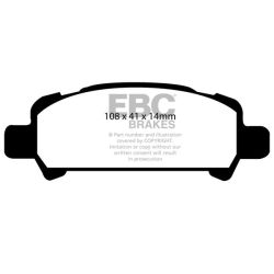 Forma de la pastilla EBC DP1293 (referencia visual)