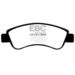 Forma de la pastilla EBC DP1374 (referencia visual)