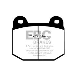 Forma de la pastilla EBC DP1537 (referencia visual)