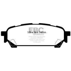 Forma de la pastilla EBC DP1687 (referencia visual)