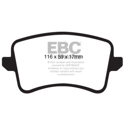 Forma de la pastilla EBC DP1988 (referencia visual)