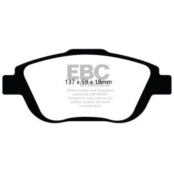 Forma de la pastilla EBC DP2073 (referencia visual)