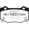 Forma de la pastilla EBC DP3023 (referencia visual)