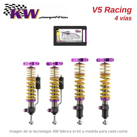 Suspensión KW Competition V5 Racing 4 vías BMW Serie 3 F30
