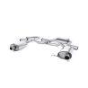 Escape cat-back resonado homologado ECE Milltek Sport Skoda Octavia vRS 2.0 TSI 220/230/245ps (13-19), con las colas de serie
