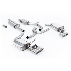 Escape cat-back resonado homologado ECE Milltek Sport VW Golf R Mk7.5 Familiar (18-19)