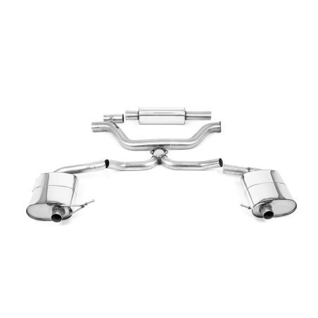 Escape OPF-back resonado homologado ECE Milltek Sport Skoda Octavia vRS 2.0 TSI 245ps (20-), con las colas de serie