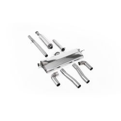 Escape OPF-back resonado homologado ECE Milltek Sport Skoda Octavia vRS 1.4 TSI 245ps (con GPF) (21-), con las colas de serie