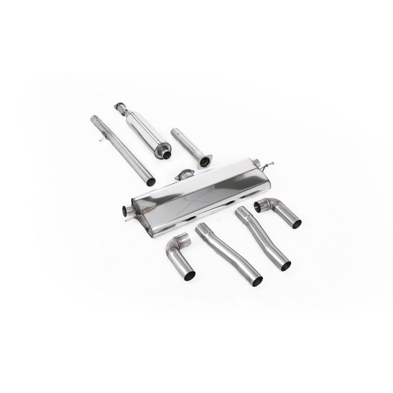 Escape OPF-back resonado homologado ECE Milltek Sport Skoda Octavia vRS 1.4 TSI 245ps (con GPF) (21-), con las colas de serie