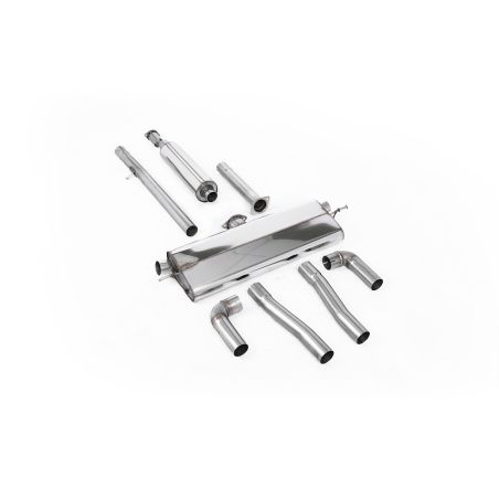 Escape OPF-back resonado homologado ECE Milltek Sport Skoda Octavia vRS 1.4 TSI 245ps (con GPF) (21-), con las colas de serie