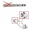 Silentblocks de goma reforzada del brazo inferior delantero Hardrace Ford Focus MK2