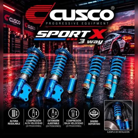 Suspensión roscada Cusco SPORT X Subaru Impreza WRX STI GDB 2000-2007
