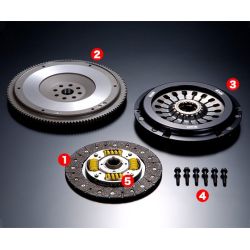Embrague monodisco HKS LA Clutch Subaru Impreza WRX STI GDB/GRB (EJ20, cambio de 6 velocidades)