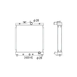Radiador de aluminio Koyorad Honda Civic EG y EK