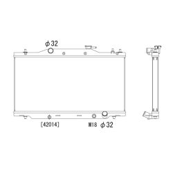 Radiador de aluminio Koyorad Honda Integra Type R DC5