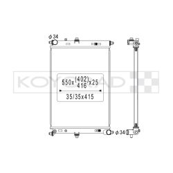Radiador de aluminio Koyorad Mazda MX-5 ND 1.5 y 2.0