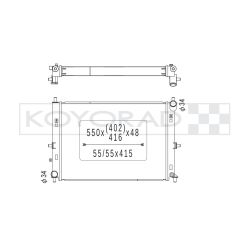 Radiador de aluminio Koyorad Mazda MX-5 ND 1.5 y 2.0