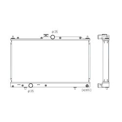 Radiador de aluminio Koyorad Mitsubishi Lancer Evo VII, VIII y IX