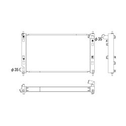 Radiador de aluminio Koyorad Mitsubishi Lancer Evo X