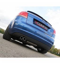 AUDI A3 8P / 2.0 TFSI / 2WD / 3 & 5 Door 2004-12 Cobra Sport Turbo Back Exhaust (Sports Catalyst / Resonater)