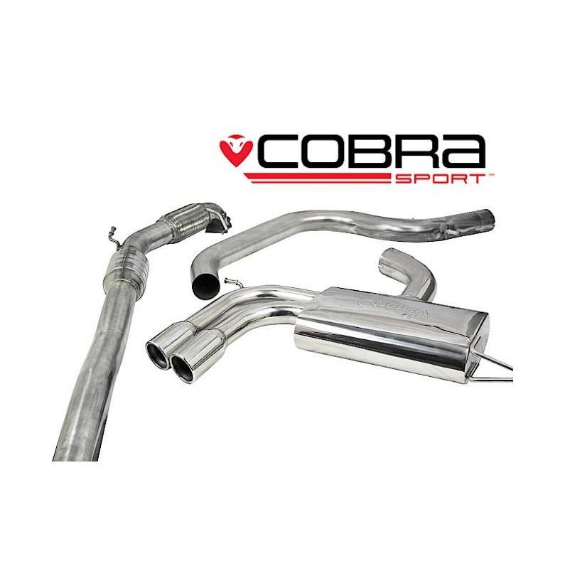 AUDI A3 8P / 2.0 TFSI / 2WD / 3 & 5 Door 2004-12 Cobra Sport Turbo Back Exhaust (Sports Catalyst / Resonater)