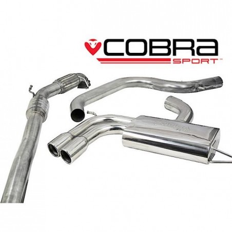 AUDI A3 8P / 2.0 TFSI / 2WD / 3 & 5 Door 2004-12 Cobra Sport Turbo Back Exhaust (Sports Catalyst / Resonater)
