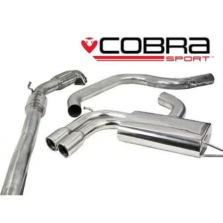 Escape turbo-back Cobra Sport Audi A3 8P 3 puertas, 2.0L TFSI, 2WD (2003-2012)