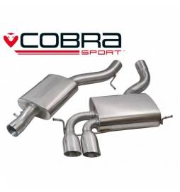 Audi A3 (8P) 2.0 TFSI Quattro (3 Door) 2004-12 Cobra Sport / Cat Back Exhaust (Resonated)