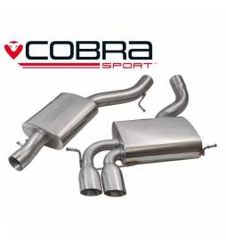 Audi A3 (8P) V6 3.2 Quattro 2003-12 Cobra Sport / Cat Back Exhaust (3 Door) (Resonated)