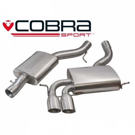 Audi A3 (8P) V6 3.2 Quattro 2003-12 Cobra Sport / Cat Back Exhaust (5 Door) (Resonated)