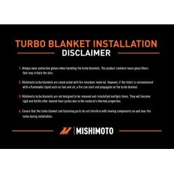 Manta térmica de titanio para turbo Mishimoto BMW 135i / 335i E8X-E9X (N54 / N55)