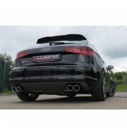 Audi S3 (8V) 3 door 2.0 TFSI Quattro 2013 -Turbo Back Exhaust (Sports Cat & Resonated)