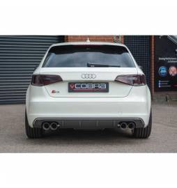 Audi S3 (8V) 5 door Sportback 2.0 TFSI Quattro 2013 -Cat Back Exhaust (Resonated)