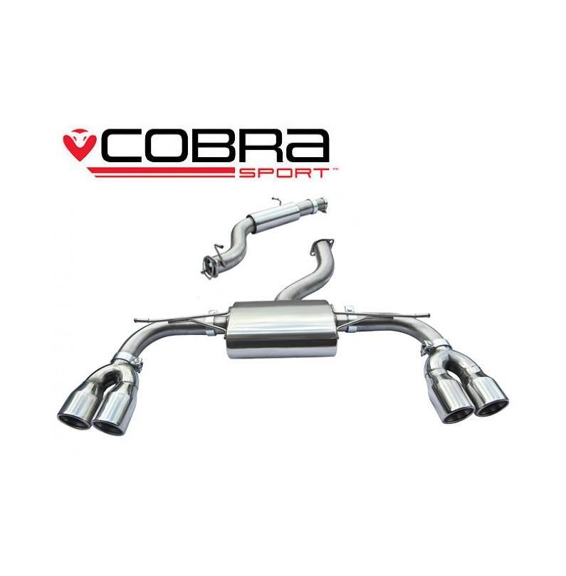 Audi S3 (8V) 5 door Sportback 2.0 TFSI Quattro 2013 -Cat Back Exhaust (Resonated)